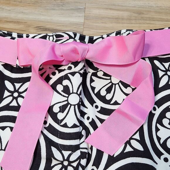 🔹️NWT Molly B Black and White Print Belted Shorts Size 6 - Picture 7 of 11